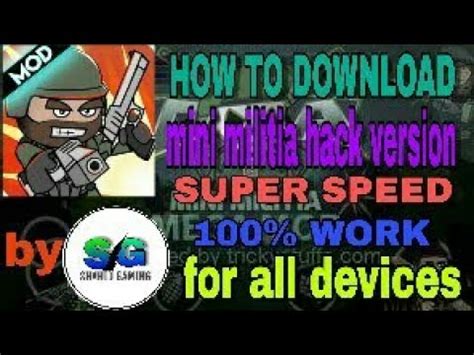 mini militia ultra speed mod hack apk download